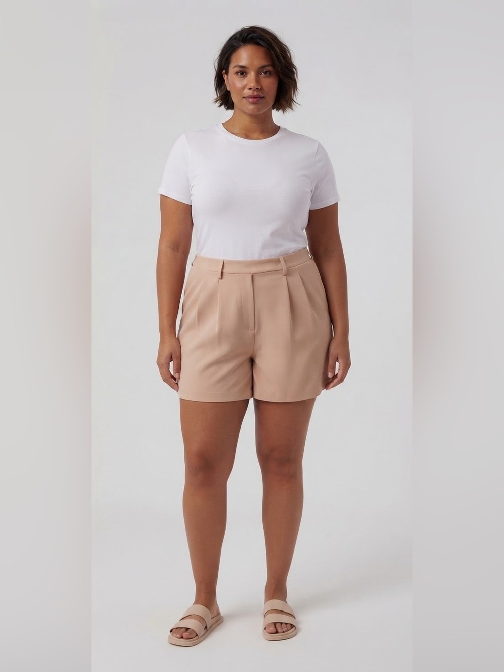 32 Degrees Women's High Waist Tan Shorts